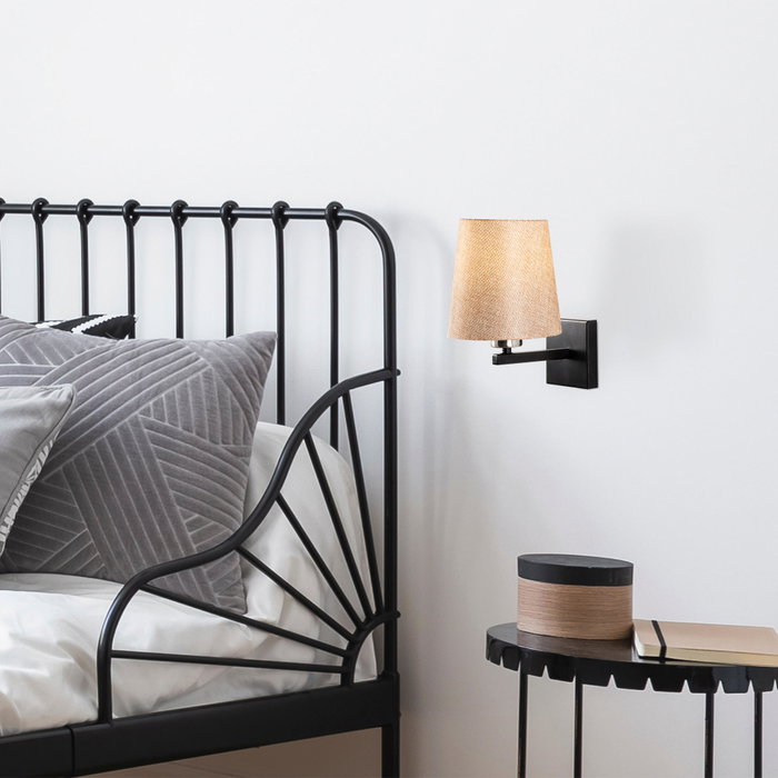Opviq Profil - 4662 Lámpara de pared Negro, Níquel y Crema